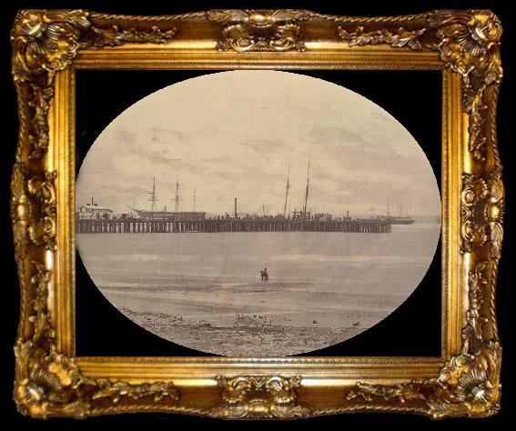 framed  Henry P.Moore Long Dock at Hilton Head, ta009-2